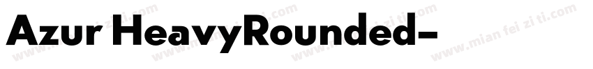 Azur HeavyRounded字体转换